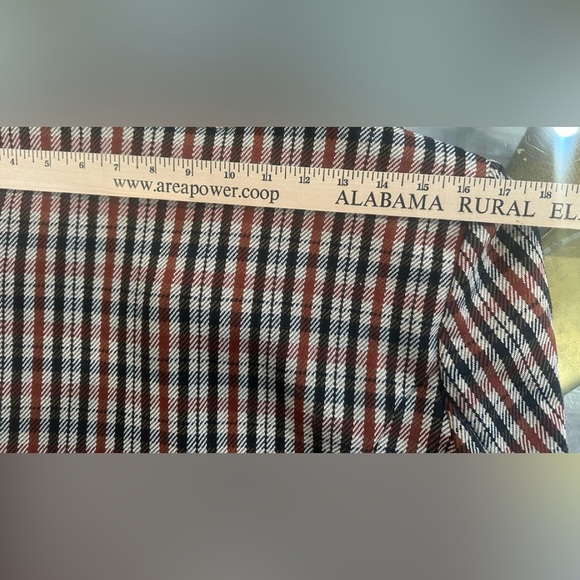 CAbi Jazzy Jacket-Toffee Plaid Blazer Sz M Preppy Office Old Money Academia - Picture 11 of 11